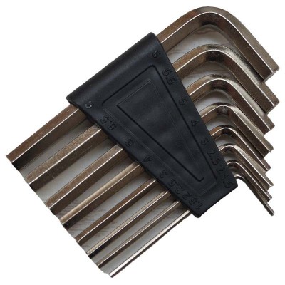 镀镍加硬平头内六角扳手L型公制扳手滑板车自行车配套内六角扳手图5