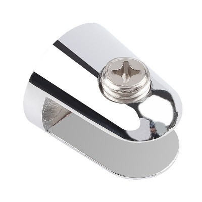 玻璃夹子固定托卡扣支架层板夹圆柱半圆方形托架卡条酒柜隔板卡子图5