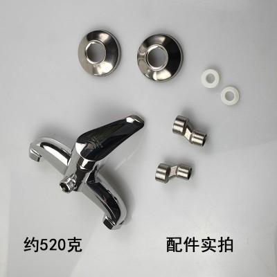 浴室淋浴龙头冷热水混水阀冷热洗澡开关暗装花洒套装黄铜热水器图2