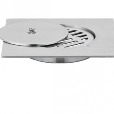 304不锈钢防臭地漏 15*15CM 方型地漏 DN100\50下水道 清扫口地漏图4