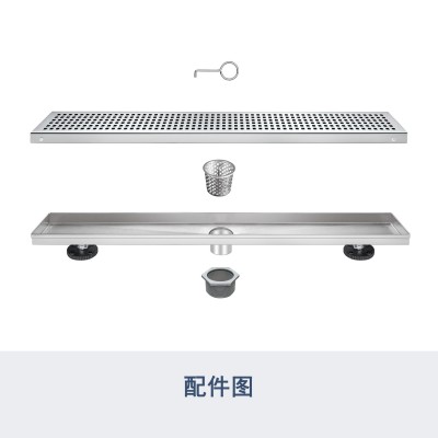 新一代防臭地漏防返水大排量家用浴室洗衣机地漏酒店工程不锈钢图2