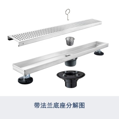 新一代防臭地漏防返水大排量家用浴室洗衣机地漏酒店工程不锈钢图3