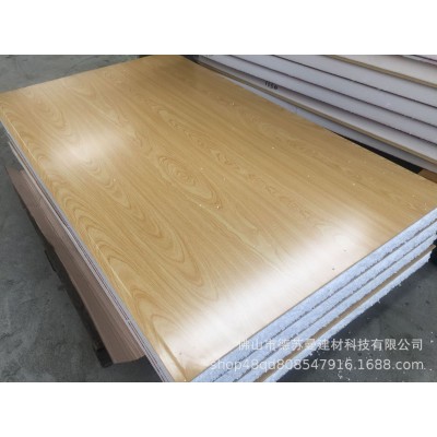 广东厂家生产批发保温材料彩钢木纹泡沫夹芯板 室内隔墙泡沫板图3