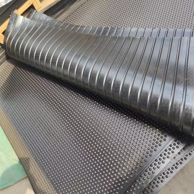 批发畜牧垫橡胶牛棚垫防滑耐磨抗压黑色圆点猪鸡舍马棚垫12/17mm图2