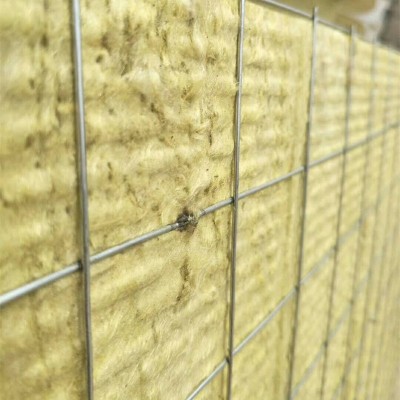 A级钢网憎水岩棉板高强度外墙屋面复合单 双面插丝岩棉板保温防火图4