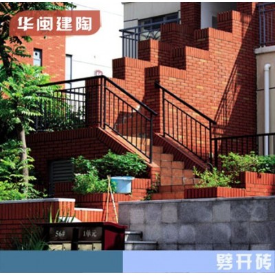 高档别墅小区工程专用 抛砂磨砂窑变质感劈开砖外墙砖 60x240mm图2