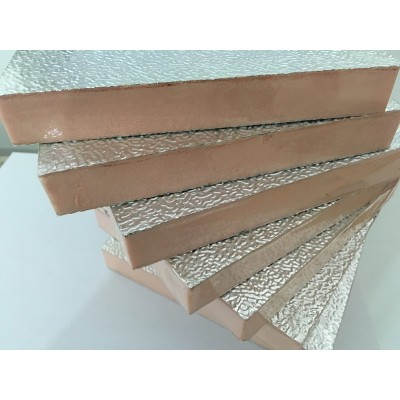 厂家批发通风风管复合双面铝箔酚醛保温铝箔挤塑板酚醛板双面彩钢图2