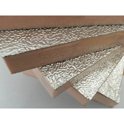 厂家批发通风风管复合双面铝箔酚醛保温铝箔挤塑板酚醛板双面彩钢图3