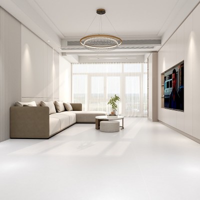 广东佛山瓷砖天鹅绒柔光砖奶油风750x1500地砖客厅600x1200地板砖图2