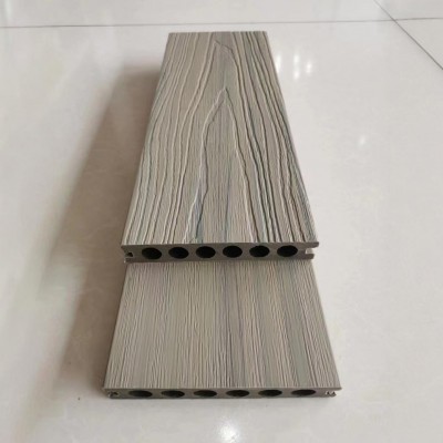 塑木地板户外木塑木板露台室外阳台二代庭院实木木材木地板批发厂图2