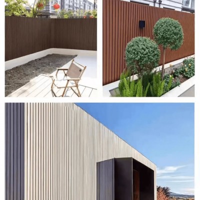 塑木围栏共挤长城板厂家栅栏庭院户外花园别墅墙面装修室外护栏图3