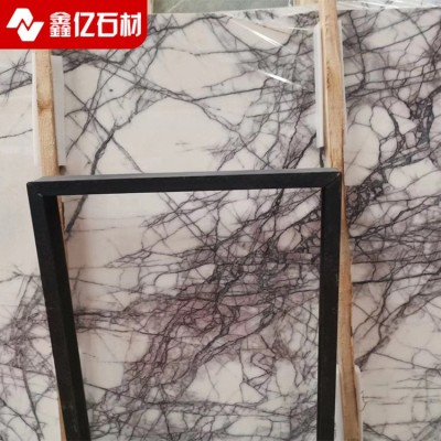 香雪梅石材大板大理石纹台面酒店吧台大宅奢石餐桌台批发图3