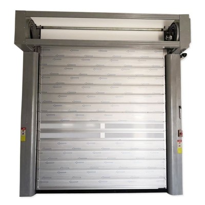 四川厂家批发涡轮硬质快速门卷帘门车库门电动上门测量抗风定制图5