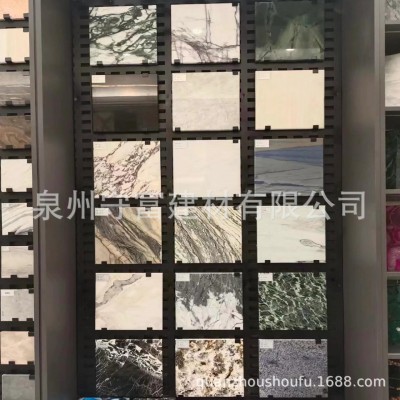 天然奢石小料石材样品雪山蓝设计师选材绿色奢石边角料小样图2