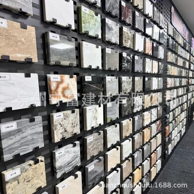 天然奢石小料石材样品雪山蓝设计师选材绿色奢石边角料小样图3