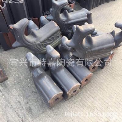 琉璃瓦翘角 屋脊头瓦 装饰脊瓦 凉亭翘角 脊瓦 花翘 长翘 翘角瓦图2