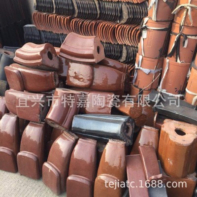 琉璃瓦翘角 屋脊头瓦 装饰脊瓦 凉亭翘角 脊瓦 花翘 长翘 翘角瓦图4