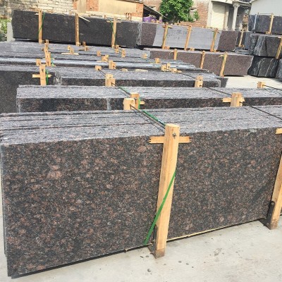 英国棕花岗岩红棕黑棕外墙干挂石材楼梯板工程板图4