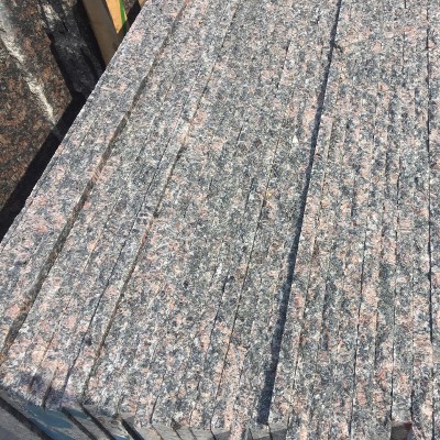 英国棕花岗岩红棕黑棕外墙干挂石材楼梯板工程板图3