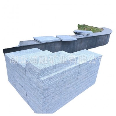 芝麻白花岗岩侧石 芝麻灰路沿石树池 S形路牙石 尺寸可定图5