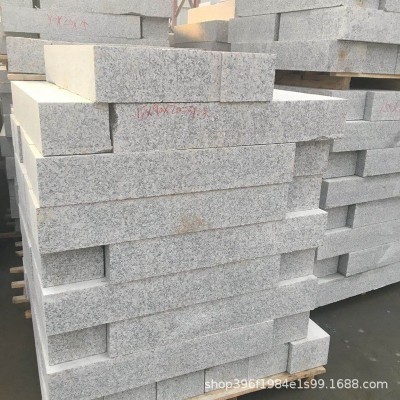 芝麻白花岗岩侧石 芝麻灰路沿石树池 S形路牙石 尺寸可定图4