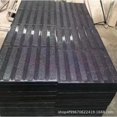 黑金沙花岗岩 黑金沙 黑色石材 黑色水景石材 福鼎黑火烧板图3