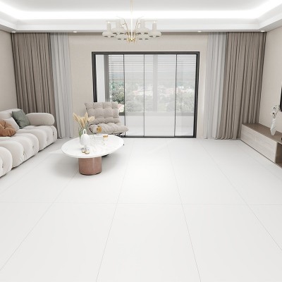 新品佛山奶油白黄灰色柔光天鹅绒肌肤釉素色750x1500超白胚地砖图5