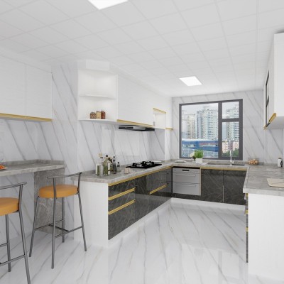 简系同款佛山密缝云朵灰希腊灰古罗马灰通体瓷砖600x1200客厅地砖图3