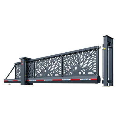 铝合金智能电动悬浮门企业学校工厂无轨运行电动工业大门定 制图5