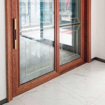 120-83系列铝合金重型推拉门 窗纱一体玻璃移门阳台落地玻璃门图2
