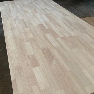 橡胶木指接板实木集成板现货定 制加工衣柜板办公桌可上漆图2