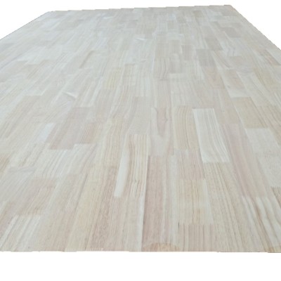 橡胶木指接板实木集成板现货定 制加工衣柜板办公桌可上漆图1