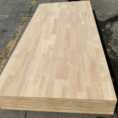 橡胶木指接板实木集成板现货定 制加工衣柜板办公桌可上漆图3