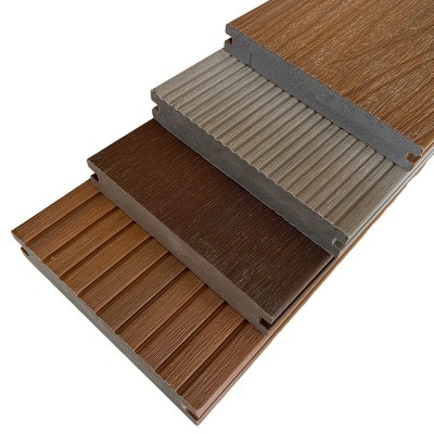 厂家直销户外木塑地板二代共挤实心压花加厚木地板庭院花园塑木板