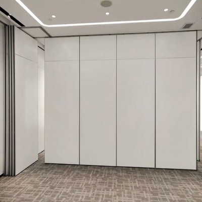 定制酒店移动隔断墙饭店包厢推拉折叠铝合金屏风办公室活动隔断墙图4