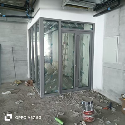 弧形防火玻璃隔断工程 耐火2小时隔热隔音源头厂家直供