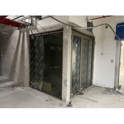 弧形防火玻璃隔断工程 耐火2小时隔热隔音源头厂家直供图4