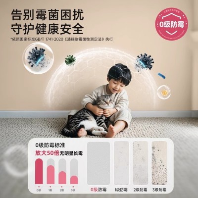 三青漆水性漆室内家用乳胶漆内墙自刷白色墙面翻新修复防 霉环保漆图2