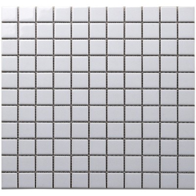 全瓷方块砖 陶瓷马赛克瓷砖卫生间阳台厨房地墙砖 黑白灰色小方砖图4