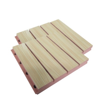 木质吸音板装修穿孔墙面装饰阻燃会议室工装隔音吸音板木质吸音板图4