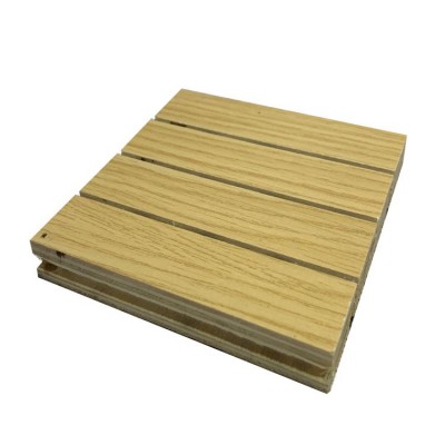 木质吸音板装修穿孔墙面装饰阻燃会议室工装隔音吸音板木质吸音板图2