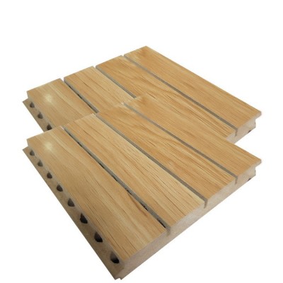 木质吸音板装修穿孔墙面装饰阻燃会议室工装隔音吸音板木质吸音板图5