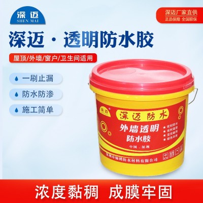 深迈（SHENMAI） 外墙透明防水胶瓷砖裂缝漏水墙面漏水4/10/20kg