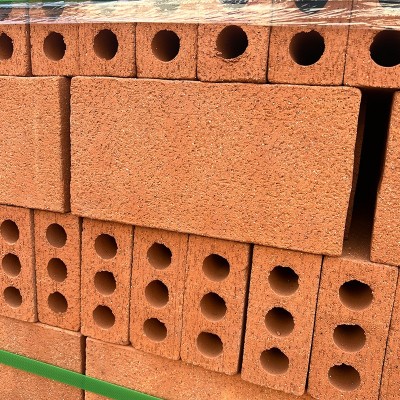 清水砌块砖宜兴陶土砖广场人行道砖庭院植草砖干挂幕墙砌墙砖图2