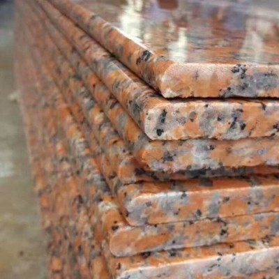 枫叶红花岗岩厂家直供虾红将军红市政园林工程干挂地铺石材楼