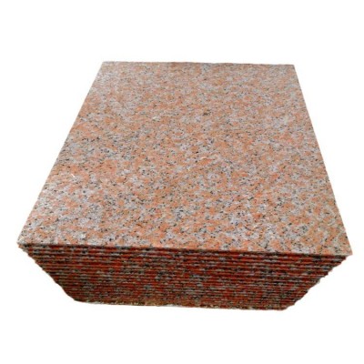 枫叶红花岗岩厂家直供虾红将军红市政园林工程干挂地铺石材楼图5