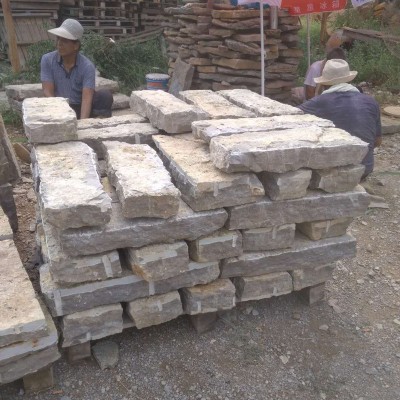 天然青石板 铺地老石板 旧石板 台阶石 古道石 古建复古景区铺道图2