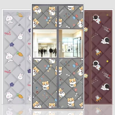 门帘加厚防风棉门帘冬季保暖家用空调保温挡风磁吸免打孔隔断帘子图3