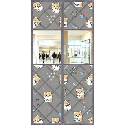 门帘加厚防风棉门帘冬季保暖家用空调保温挡风磁吸免打孔隔断帘子图5