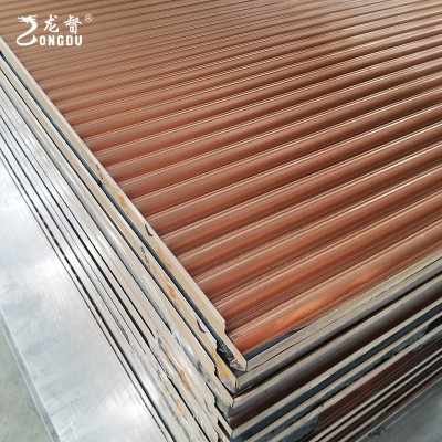 勾搭铝合金天花板吊顶商场高铁站瓦楞板工程超大板定制铝单板材料图4